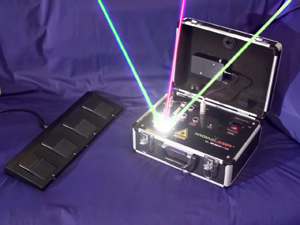 The most powerful Embedded Laser Harp from Kromalaser